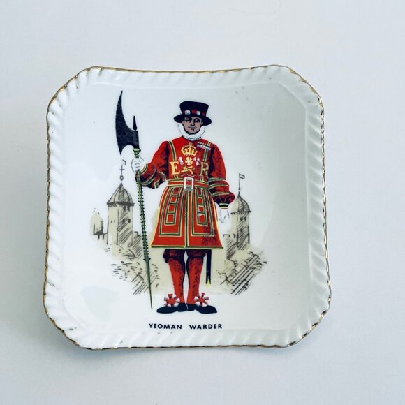 Royal Adderley Floral Bone China Square ER Soldier Tray Made In England - Picture 5 of 7